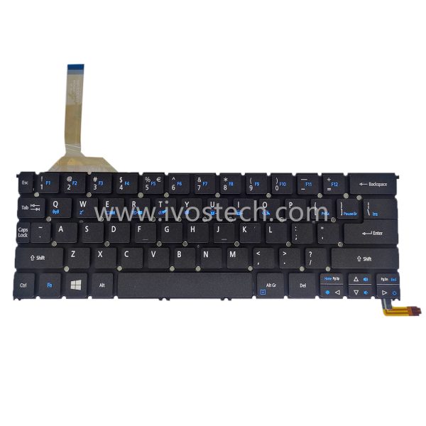 NKI1313007 Laptop Replacement Keyboard with Backlit for Acer Aspire R13 R7-371 - US Layout English