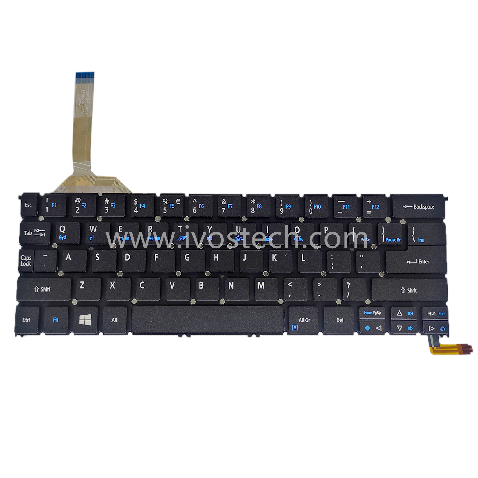 NKI1313007 Laptop Replacement Keyboard with Backlit for Acer Aspire R13 R7-371 – US Layout English