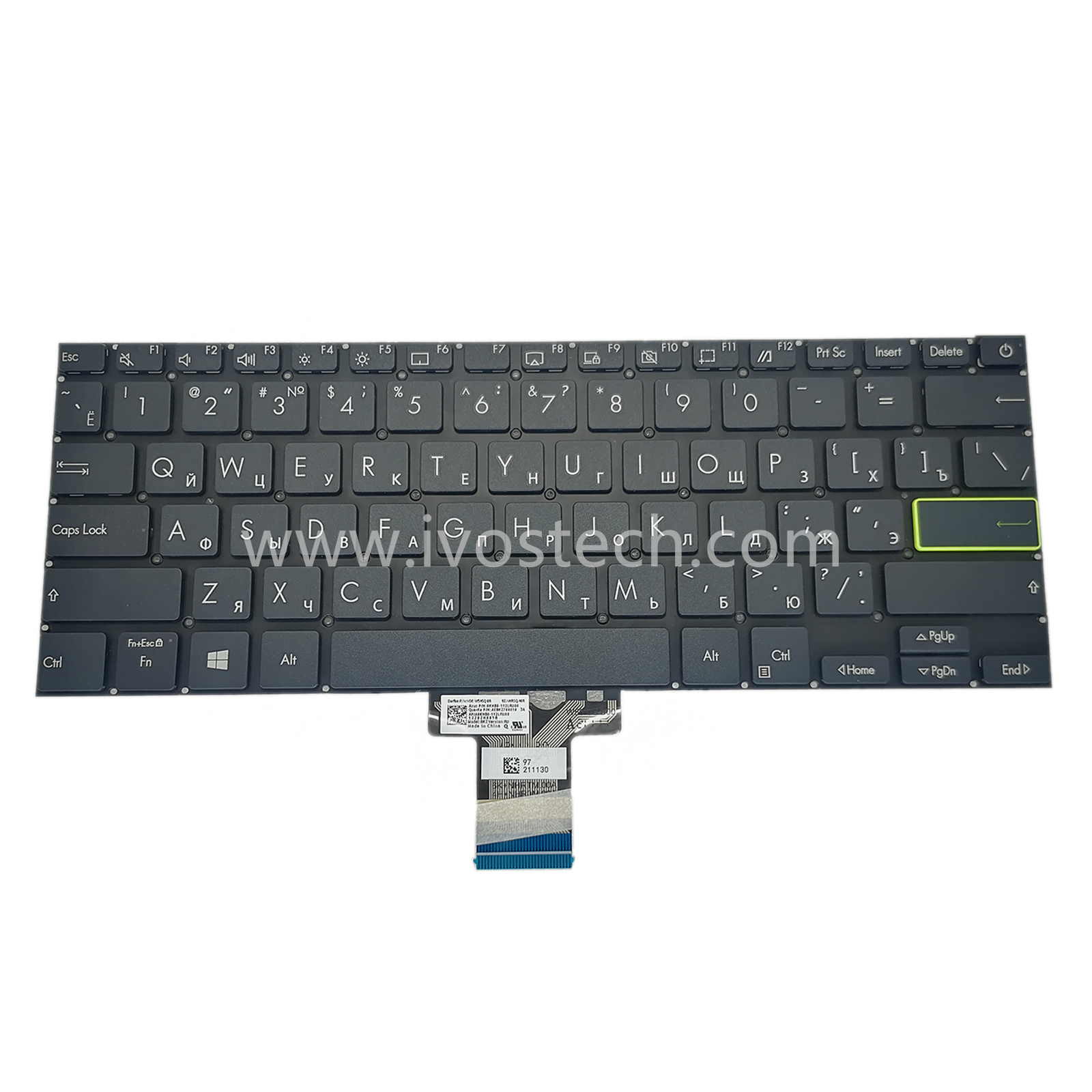 0KNB0-112LRU00 Laptop Replacement Keyboard for ASUS X321 – Russian Standard