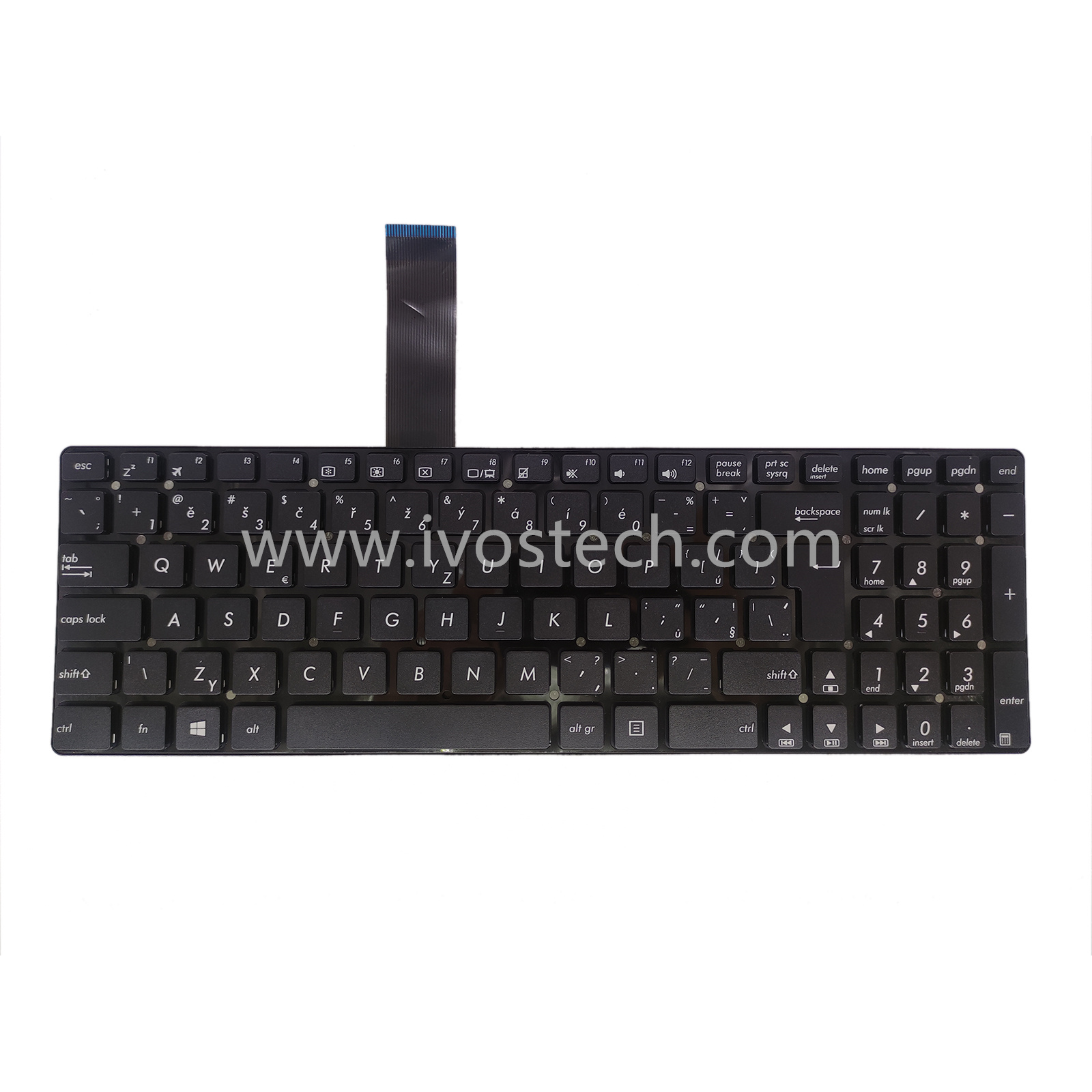 0KNB0-610KCZ00 Laptop Replacement Keyboard for ASUS X751 K55 K75 A55 – Czech Standard