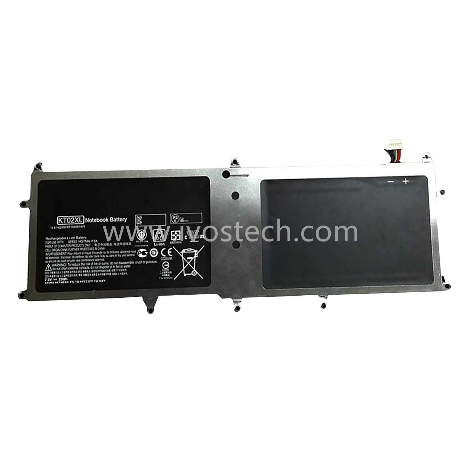 KT02XL 25Wh 7.4V Replacement Laptop Battery for HP Pro X2 612 G1 Tablet Series