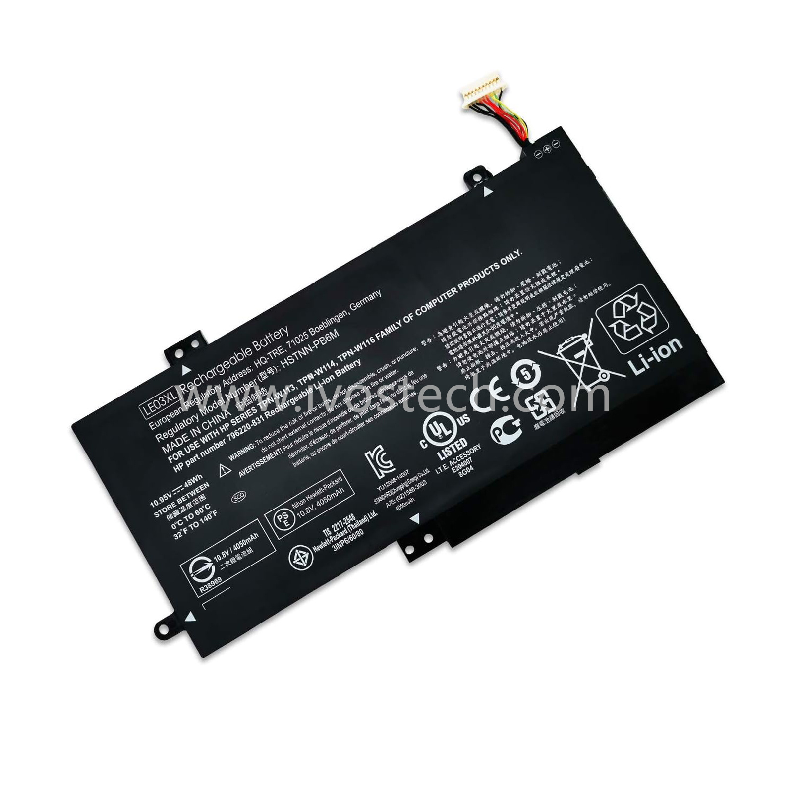 LE03XL 48Wh 11.4V Replacement Laptop Battery for HP Pavilion X360 13-s120nr Envy X360 M6-W101dx Series