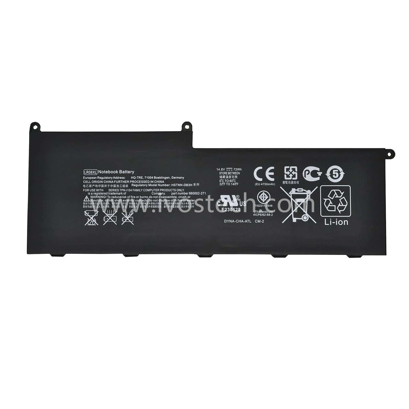 LR08XL 72Wh 14.8V Replacement Laptop Battery for HP Envy 15-3000 15-3100 15-3300 Series
