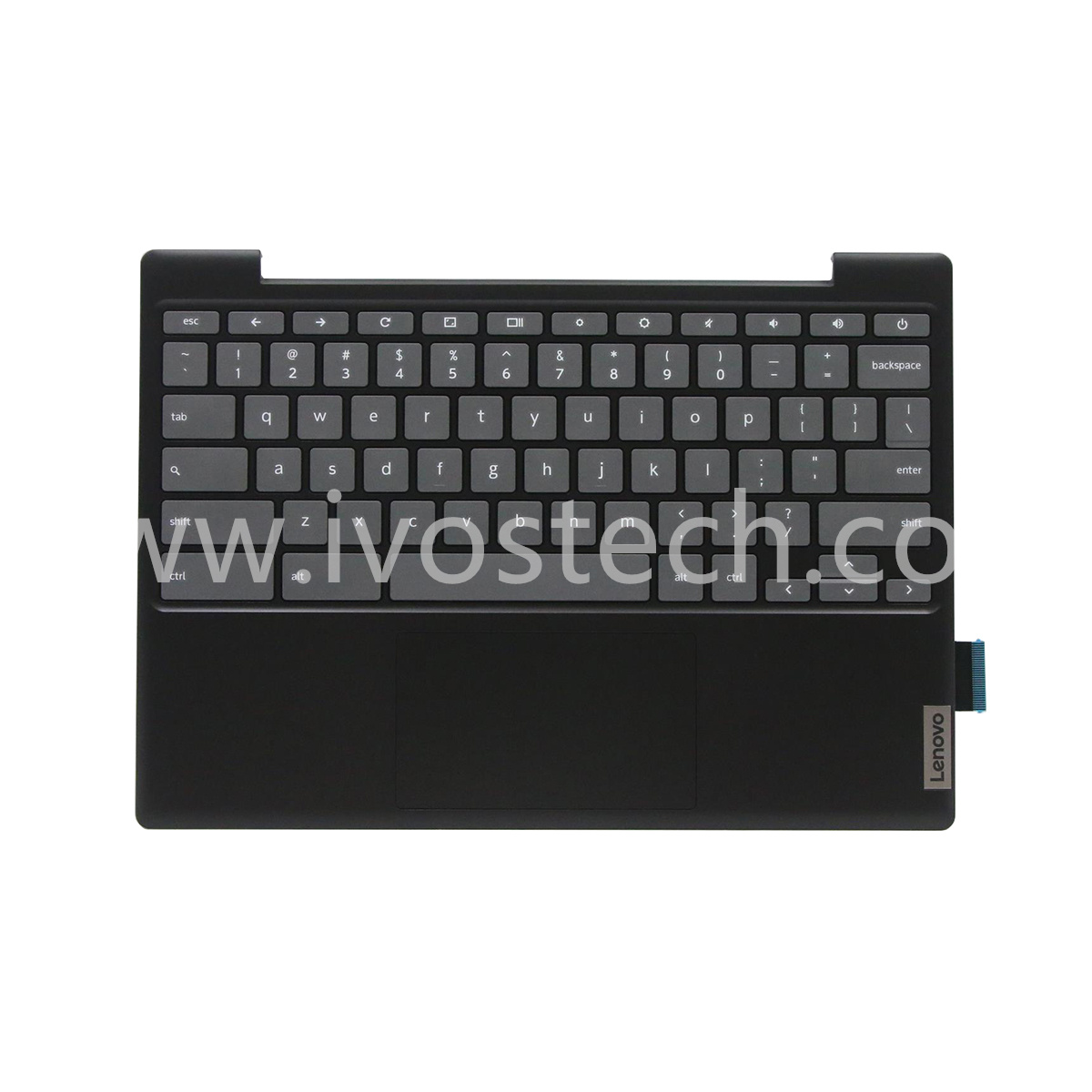 5CB0Z26753 Laptop Palmrest Upper Case with Keyboard Touchpad for Lenovo Ideapad 3 CB-11IGL05 82BA