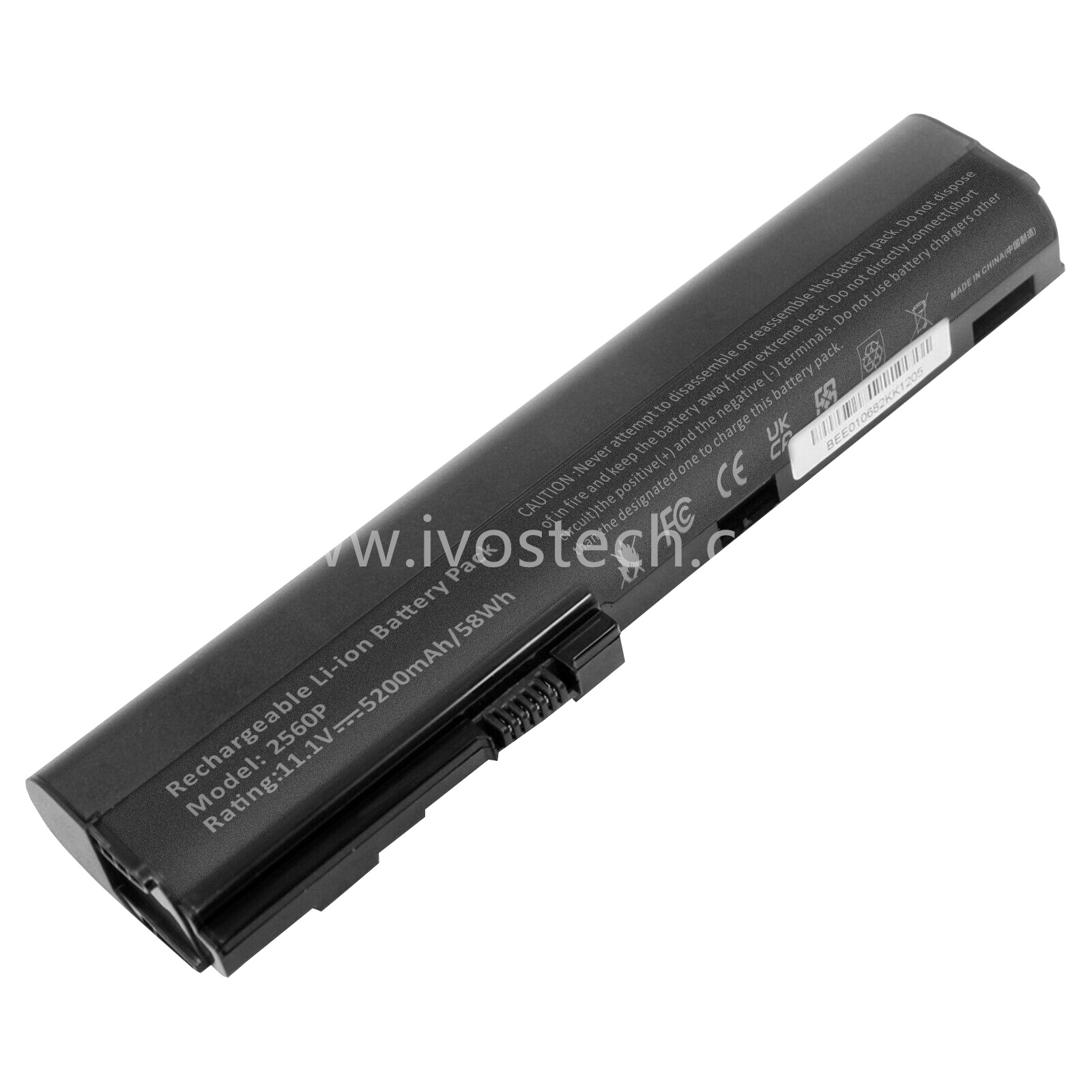 SX06XL 58Wh 11.1V Replacement Laptop Battery for HP EliteBook 2560P 2570P Series