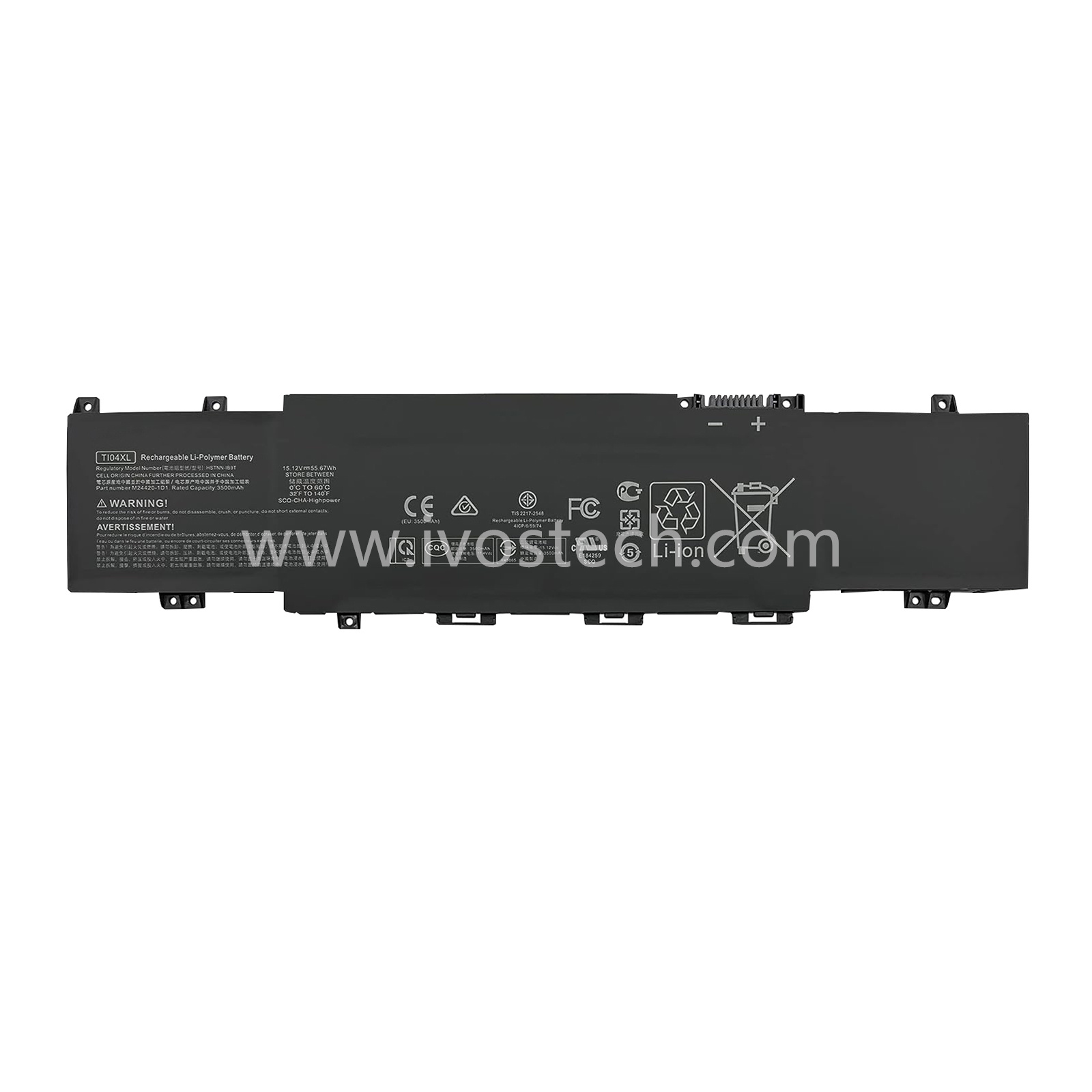 TI04XL 55.67Wh 15.12V Replacement Laptop Battery for HP Envy 17-CH Series