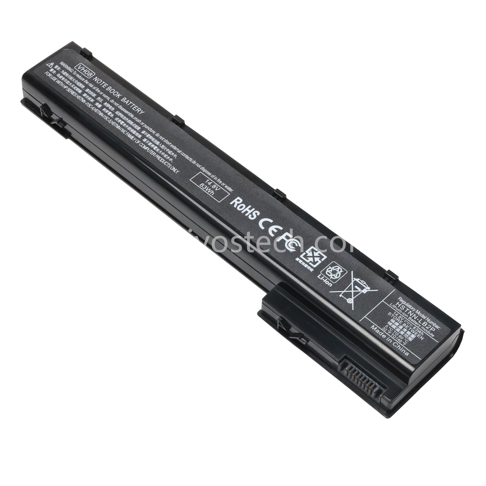 VH08 83Wh 14.8V Replacement Laptop Battery for HP EliteBook 8560w 8570w 8760w 8770w Mobile Workstation Series