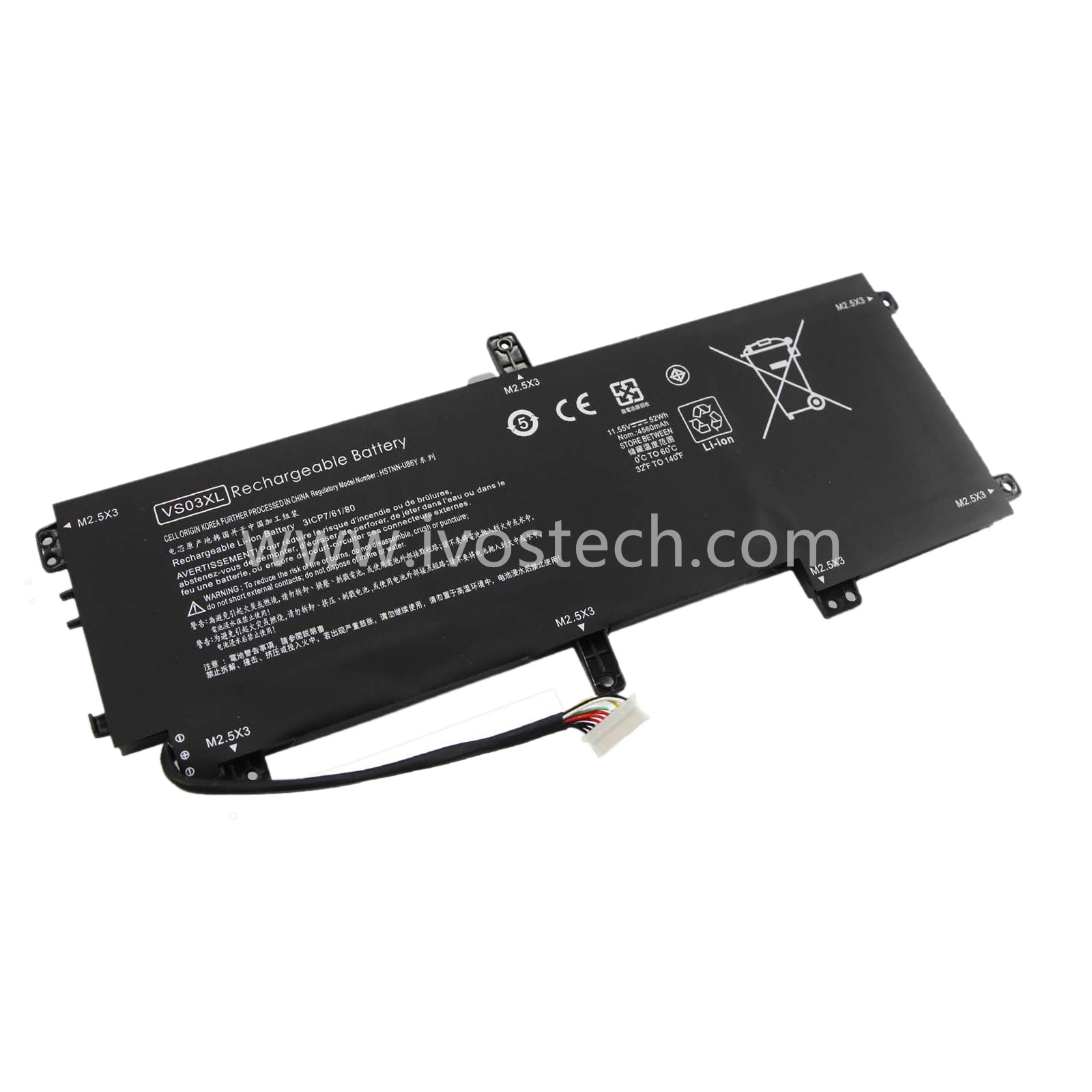 VS03XL 52Wh 11.55V Replacement Laptop Battery for HP Envy 15-AS 15T-AS Series